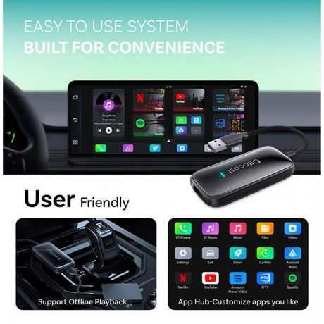 Ottocast Play2Video Ultra Langaton CarPlay/Android Auto-sovitin Kaikki yhdessä