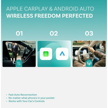 Ottocast Play2Video Ultra Langaton CarPlay/Android Auto-sovitin Kaikki yhdessä