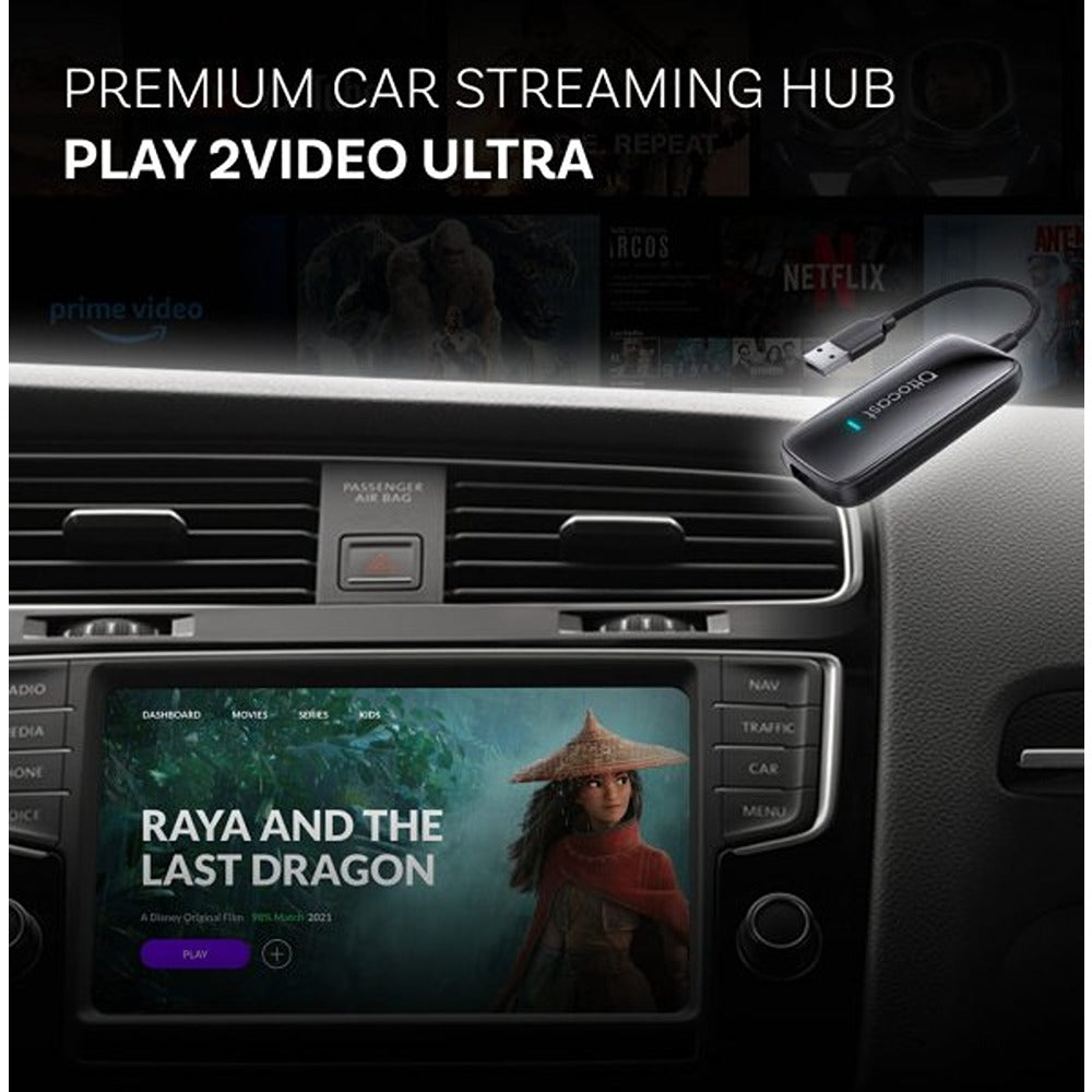 Ottocast Play2Video Ultra Langaton CarPlay/Android Auto-sovitin Kaikki yhdessä