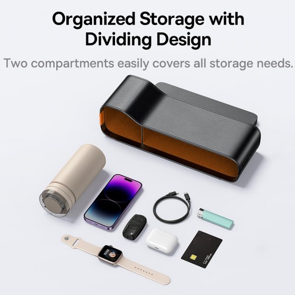 Baseus Car Console Storage Organizer Musta