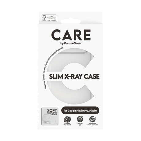 CARE by PanzerGlass Google Pixel 9/Google Pixel 9 Pro Kuori X-Ray Kirkas