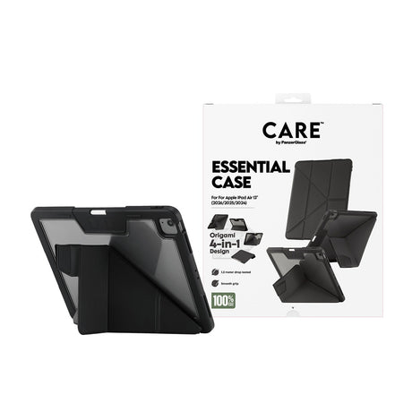 CARE by PanzerGlass iPad Air 13 (M2/M3/M4) Kotelo Essential Case Musta