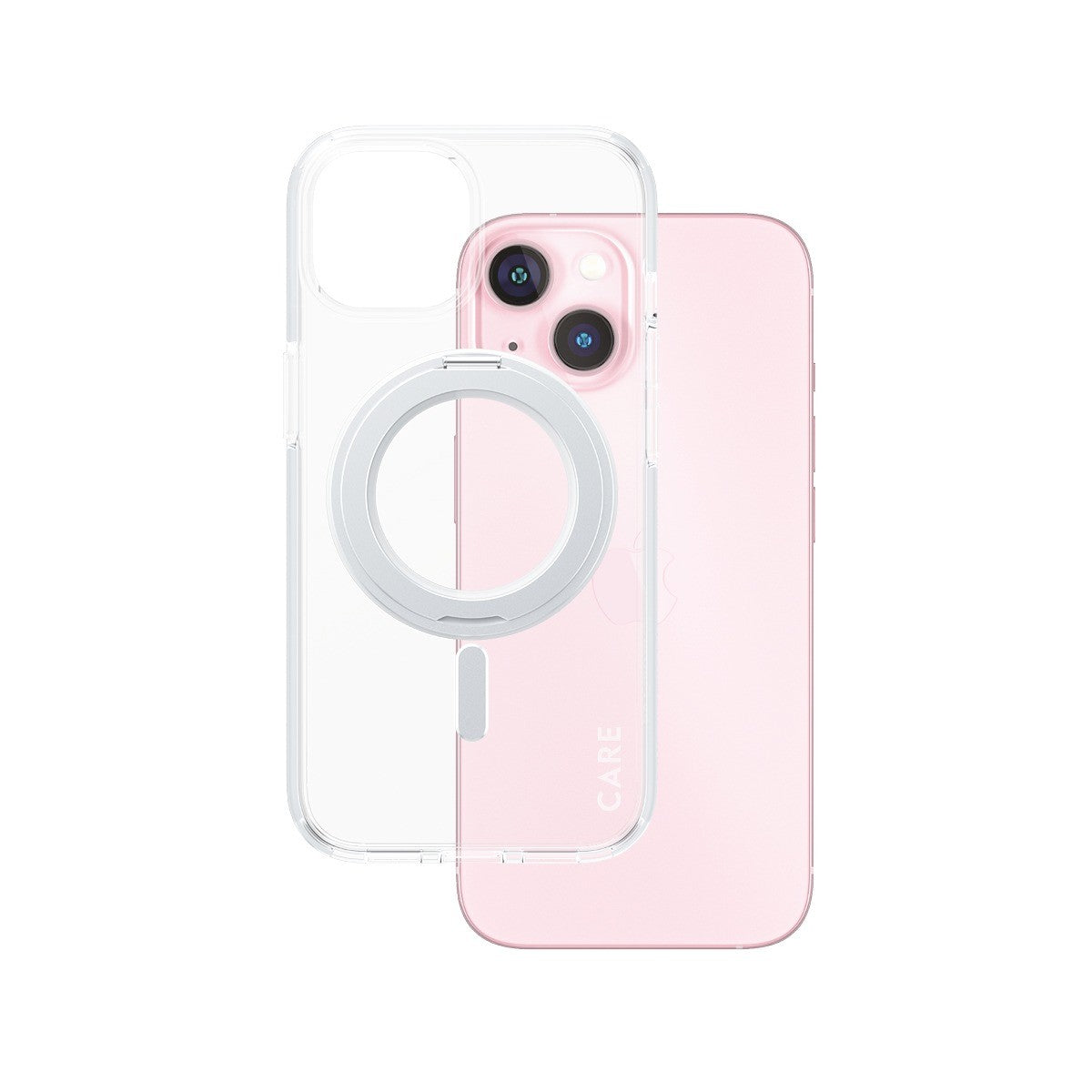 CARE by PanzerGlass iPhone 15 Kuori Kickstand MagSafe Kirkas