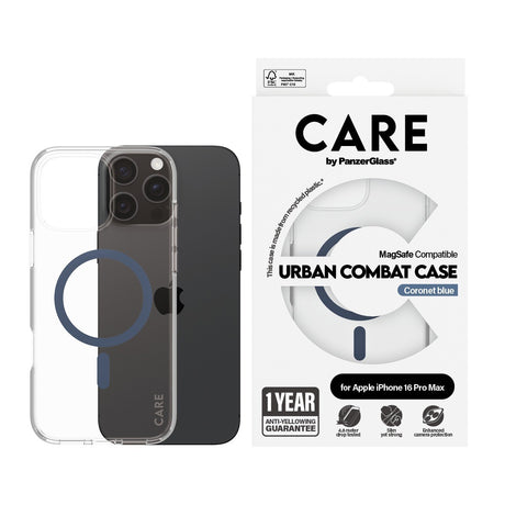 CARE by PanzerGlass iPhone 16 Pro Max Kuori Urban Combat MagSafe Sininen
