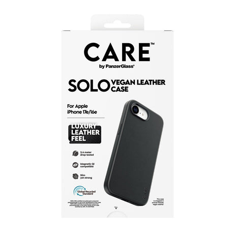 CARE by PanzerGlass iPhone 16e/iPhone 17e Kuori Solo MagSafe Musta