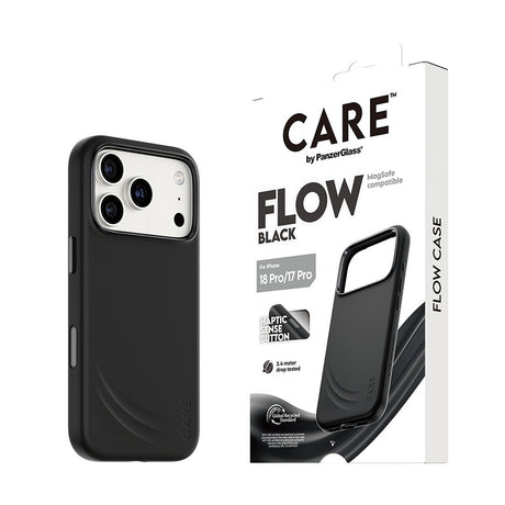 CARE by PanzerGlass iPhone 17 Pro/iPhone 18 Pro Kuori Flow MagSafe Musta