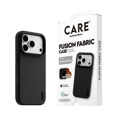 CARE by PanzerGlass iPhone 17 Pro/iPhone 18 Pro Kuori Fusion Fabric MagSafe Musta