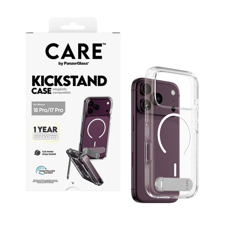 CARE by PanzerGlass iPhone 17 Pro/iPhone 18 Pro Kuori Kickstand MagSafe Kirkas