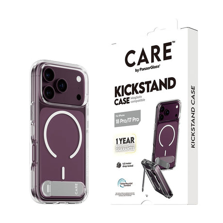 CARE by PanzerGlass iPhone 17 Pro/iPhone 18 Pro Kuori Kickstand MagSafe Kirkas