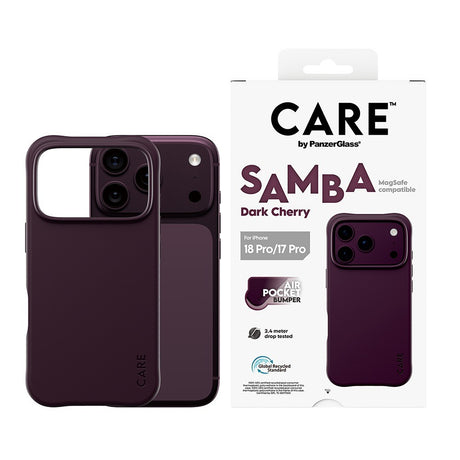 CARE by PanzerGlass iPhone 17 Pro/iPhone 18 Pro Kuori Samba MagSafe Cherry