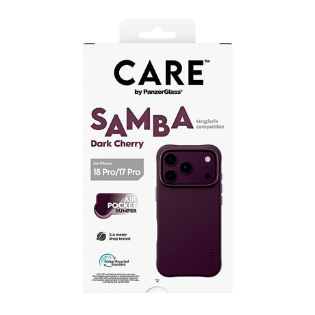 CARE by PanzerGlass iPhone 17 Pro/iPhone 18 Pro Kuori Samba MagSafe Cherry