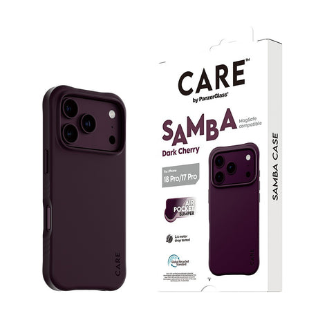 CARE by PanzerGlass iPhone 17 Pro/iPhone 18 Pro Kuori Samba MagSafe Cherry