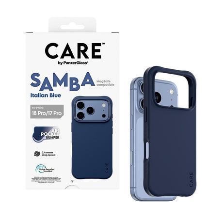 CARE by PanzerGlass iPhone 17 Pro/iPhone 18 Pro Kuori Samba MagSafe Italian Blue