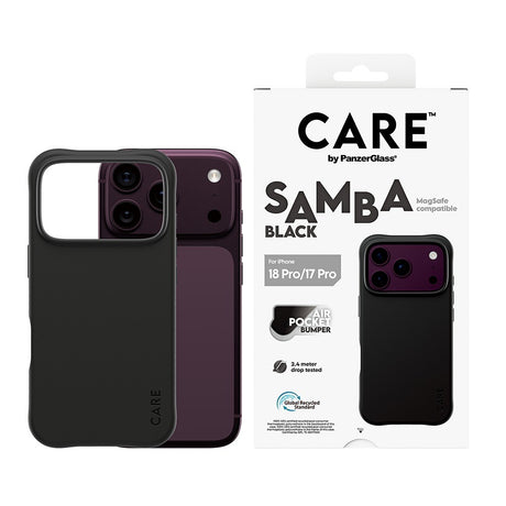 CARE by PanzerGlass iPhone 17 Pro/iPhone 18 Pro Kuori Samba MagSafe Musta
