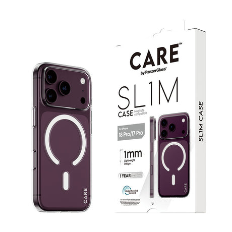 CARE by PanzerGlass iPhone 17 Pro/iPhone 18 Pro Kuori SL1M MagSafe Kirkas
