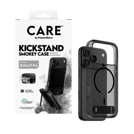 CARE by PanzerGlass iPhone 17 Pro/iPhone 18 Pro Kuori Smokey Kickstand MagSafe Musta