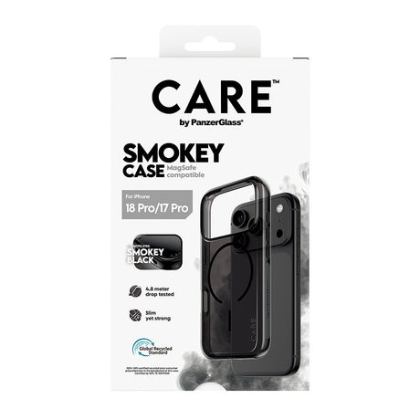 CARE by PanzerGlass iPhone 17 Pro/iPhone 18 Pro Kuori Smokey MagSafe Musta