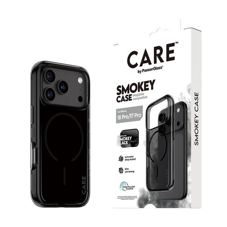 CARE by PanzerGlass iPhone 17 Pro/iPhone 18 Pro Kuori Smokey MagSafe Musta