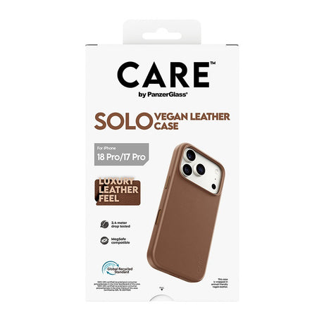 CARE by PanzerGlass iPhone 17 Pro/iPhone 18 Pro Kuori Solo MagSafe Ruskea