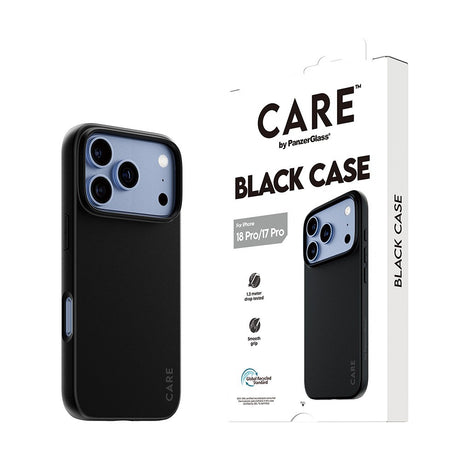 CARE by PanzerGlass iPhone 17 Pro/iPhone 18 Pro Kuori TPU Musta