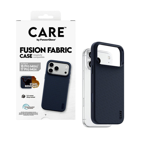 CARE by PanzerGlass iPhone 17 Pro Max/iPhone 18 Pro Max Kuori Fusion Fabric MagSafe Sininen