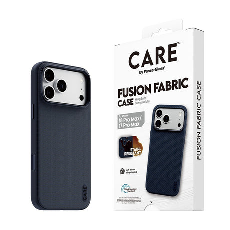 CARE by PanzerGlass iPhone 17 Pro Max/iPhone 18 Pro Max Kuori Fusion Fabric MagSafe Sininen