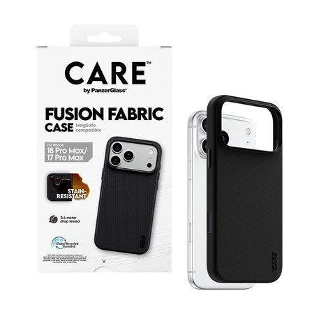 CARE by PanzerGlass iPhone 17 Pro Max/iPhone 18 Pro Max Kuori Fusion Fabric MagSafe Musta