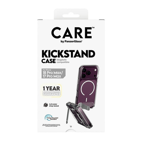 CARE by PanzerGlass iPhone 17 Pro Max/iPhone 18 Pro Max Kuori Kickstand MagSafe Kirkas