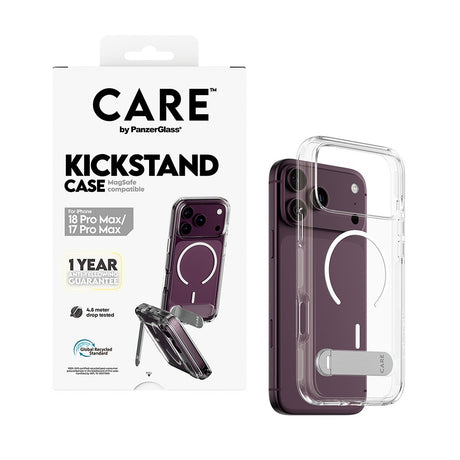 CARE by PanzerGlass iPhone 17 Pro Max/iPhone 18 Pro Max Kuori Kickstand MagSafe Kirkas