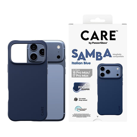 CARE by PanzerGlass iPhone 17 Pro Max/iPhone 18 Pro Max Kuori Samba MagSafe Italian Blue