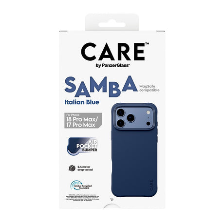 CARE by PanzerGlass iPhone 17 Pro Max/iPhone 18 Pro Max Kuori Samba MagSafe Italian Blue