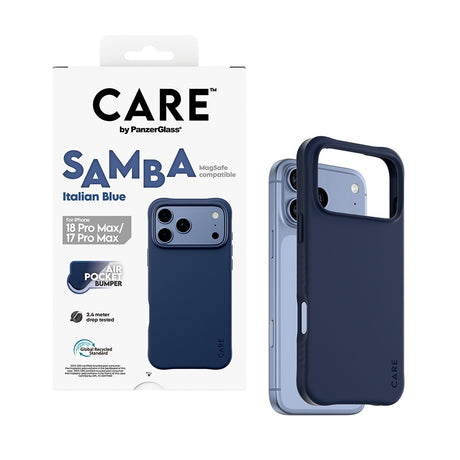 CARE by PanzerGlass iPhone 17 Pro Max/iPhone 18 Pro Max Kuori Samba MagSafe Italian Blue