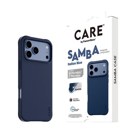 CARE by PanzerGlass iPhone 17 Pro Max/iPhone 18 Pro Max Kuori Samba MagSafe Italian Blue