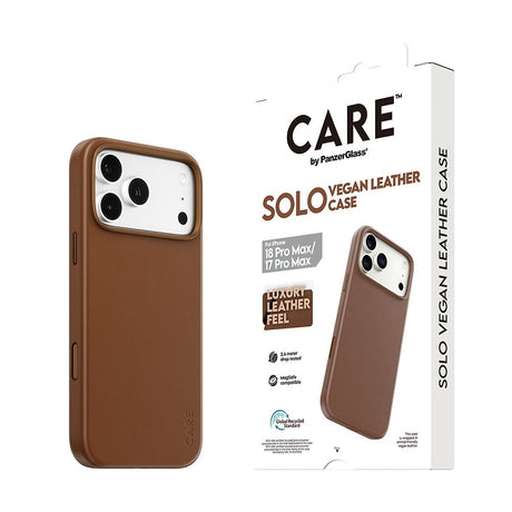 CARE by PanzerGlass iPhone 17 Pro Max/iPhone 18 Pro Max Kuori Solo MagSafe Ruskea