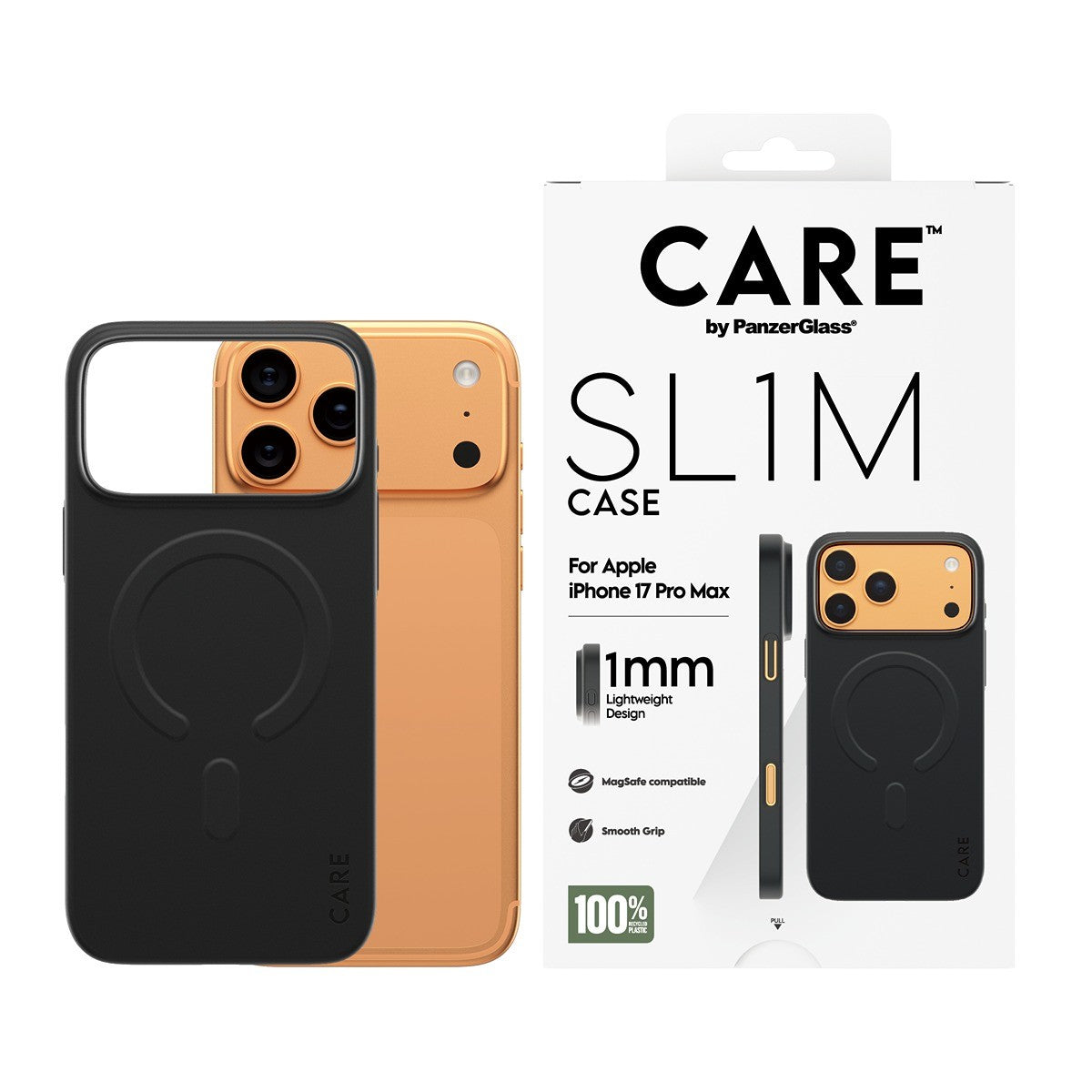 CARE by PanzerGlass iPhone 17 Pro Max Kuori SL1M MagSafe Musta