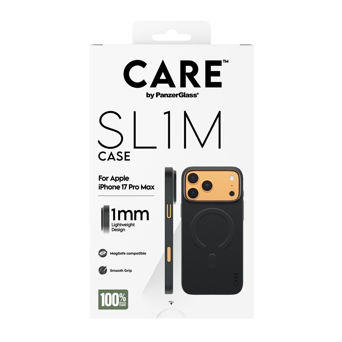 CARE by PanzerGlass iPhone 17 Pro Max Kuori SL1M MagSafe Musta