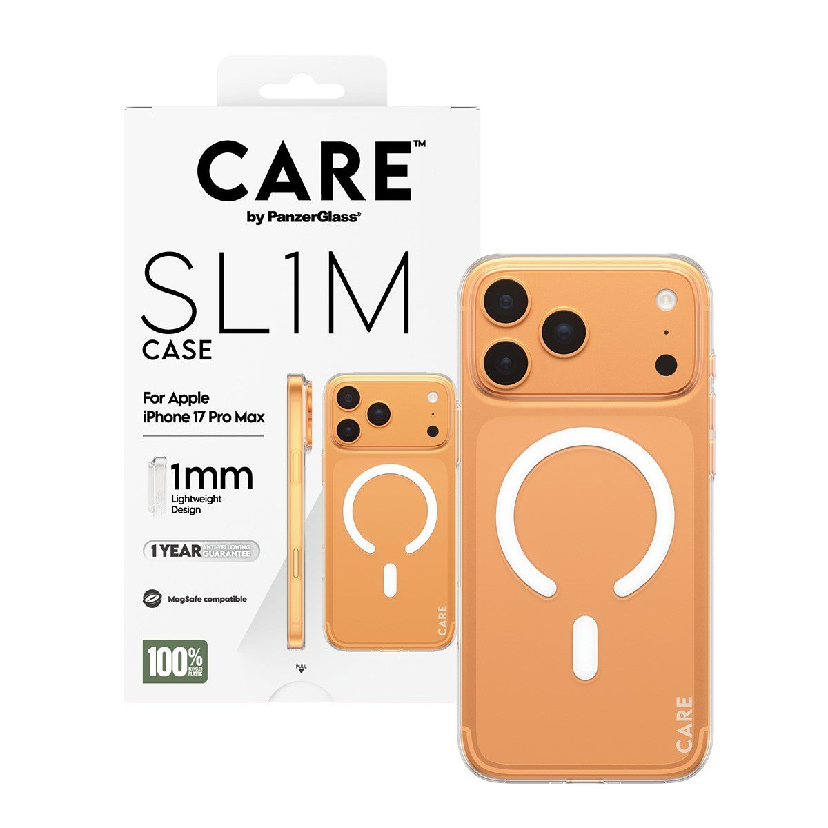 CARE by PanzerGlass iPhone 17 Pro Max Kuori SL1M MagSafe Kirkas