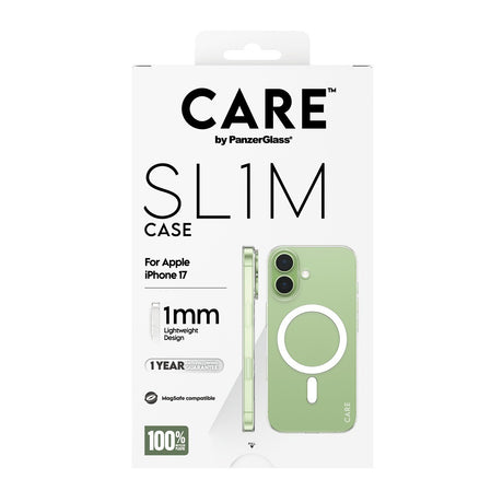 CARE by PanzerGlass iPhone 17 Kuori SL1M MagSafe Kirkas