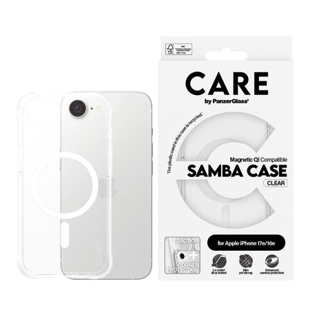 CARE by PanzerGlass iPhone 17e Kuori Samba MagSafe Kirkas