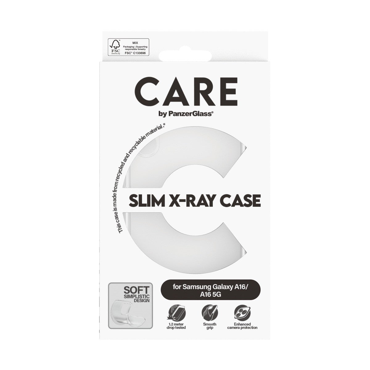 CARE by PanzerGlass Samsung Galaxy A16 Kuori X-Ray Kirkas