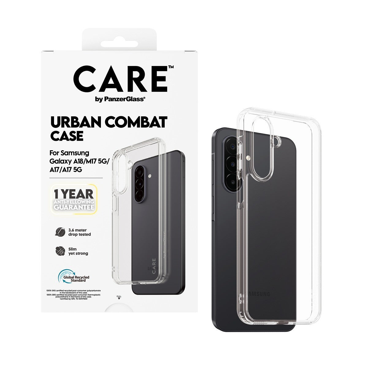 CARE by PanzerGlass Samsung Galaxy A17/A18 Kuori Urban Combat Kirkas