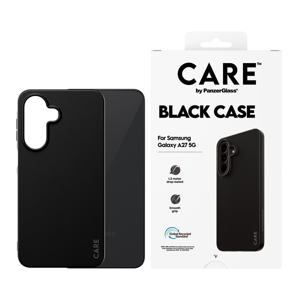 CARE by PanzerGlass Samsung Galaxy A27 Kuori TPU Musta