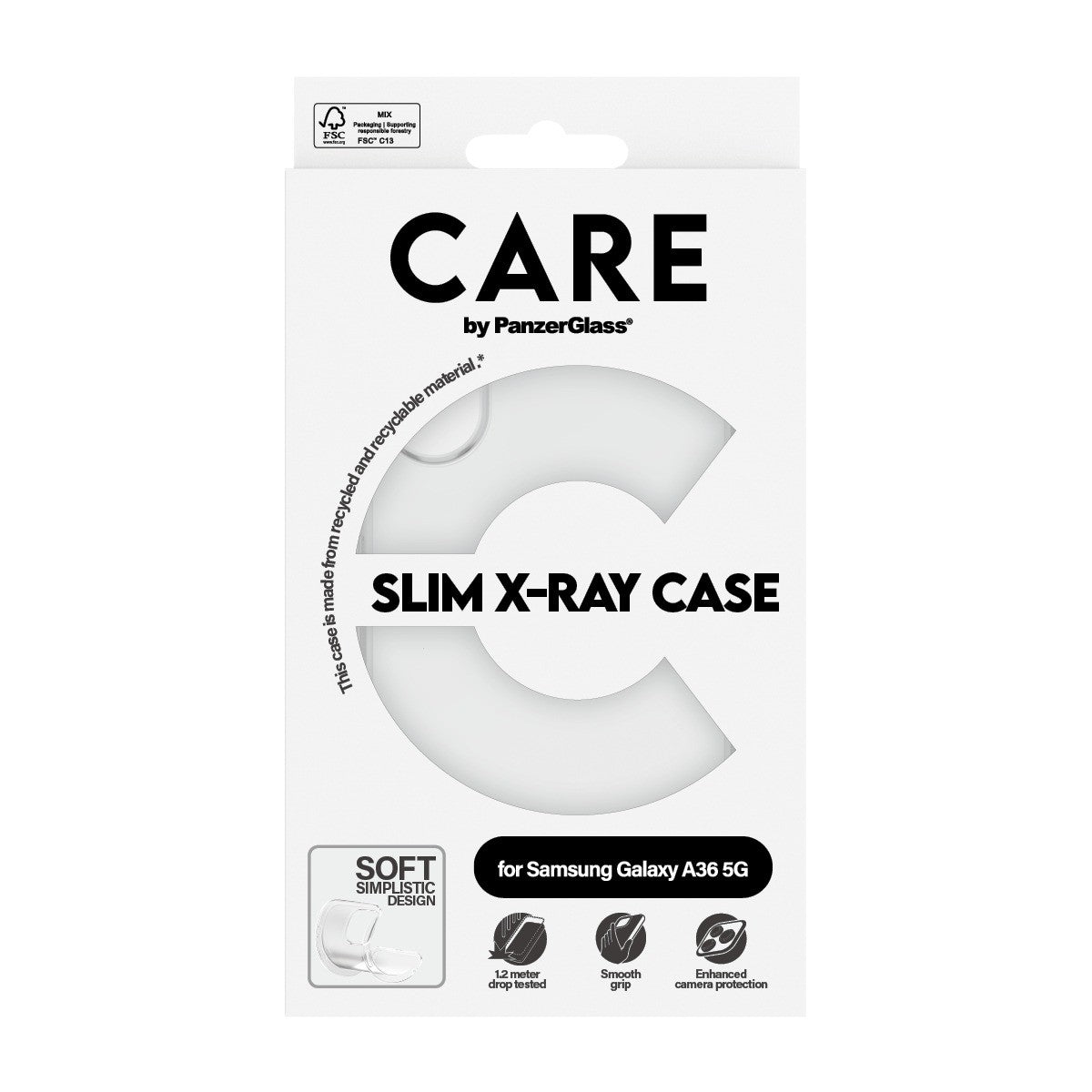 CARE by PanzerGlass Samsung Galaxy A36 Kuori X-Ray Kirkas