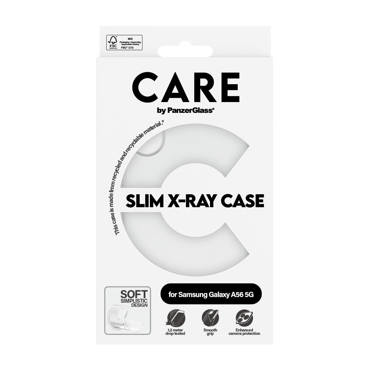 CARE by PanzerGlass Samsung Galaxy A56 Kuori X-Ray Kirkas
