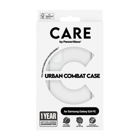 CARE by PanzerGlass Samsung Galaxy S24 FE Kuori Urban Combat Kirkas
