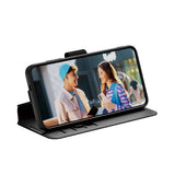 CARE by PanzerGlass Samsung Galaxy S25 Kotelo Wallet Kickstand Musta