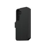 CARE by PanzerGlass Samsung Galaxy S25 Kotelo Wallet Kickstand Musta