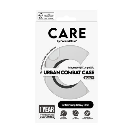 CARE by PanzerGlass Samsung Galaxy S25 Plus Kuori Urban Combat MagSafe Musta