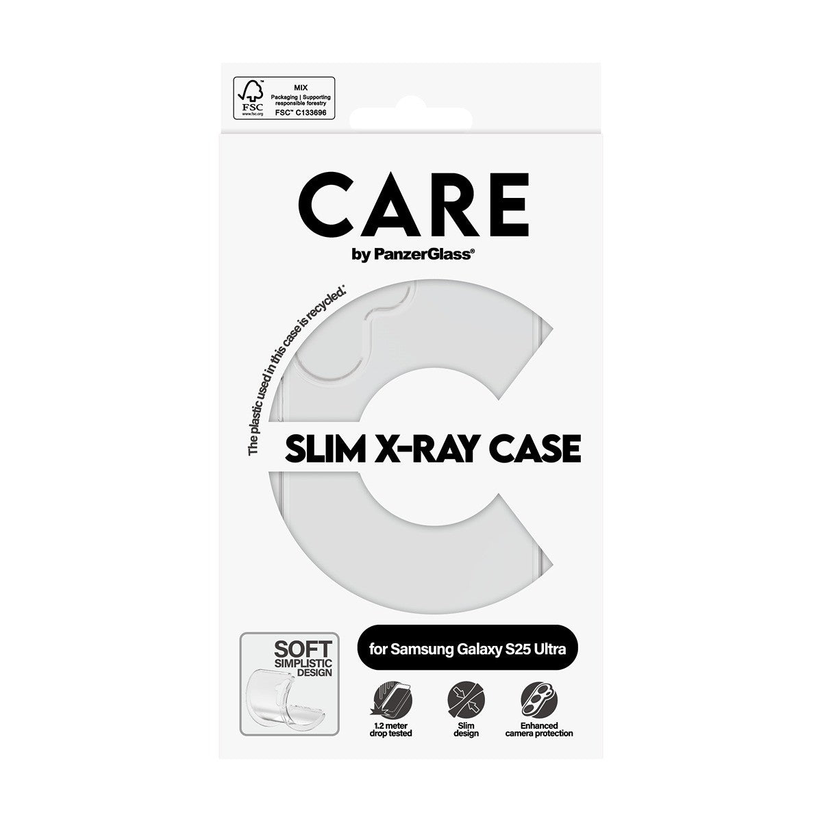 CARE by PanzerGlass Samsung Galaxy S25 Ultra Kuori X-Ray Kirkas