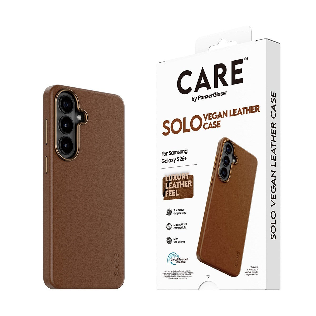 CARE by PanzerGlass Samsung Galaxy S26 Plus Kuori Solo MagSafe Ruskea